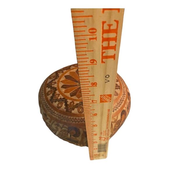 Vintage Peruvian Storyteller Detailed Hand Carved Gourd 6”Peru Folk Art - Picture 11 of 11